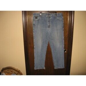 Mens Cinch Green Label Blue Denim Western Jeans Cowboy BOHO 44 x 32 Distressed